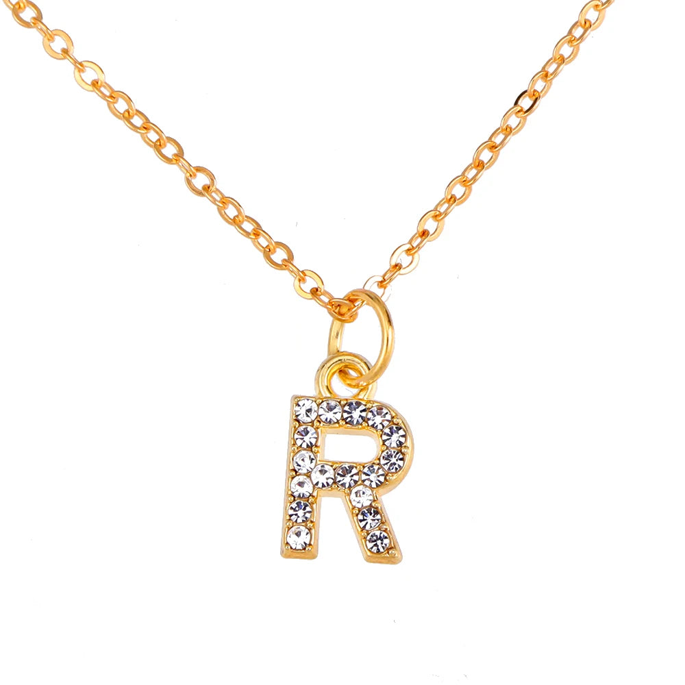 KPOP SHINING ALPHABET NECKLACE