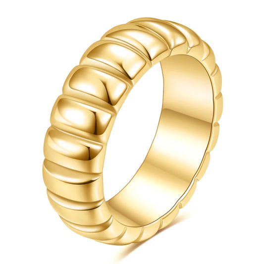 WAVE DOME LINE RING