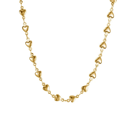 BEADED HEART NECKLACE
