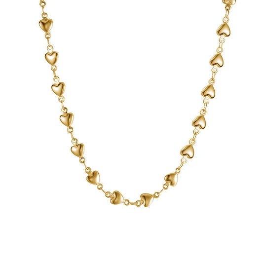 BEADED HEART NECKLACE