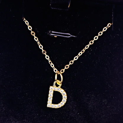 KPOP SHINING ALPHABET NECKLACE