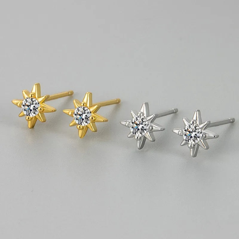 OCTAGONAL STAR EARRINGS