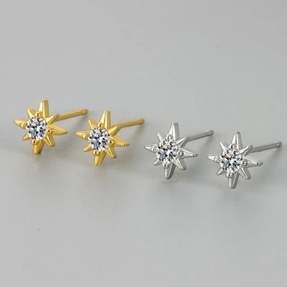 OCTAGONAL STAR EARRINGS
