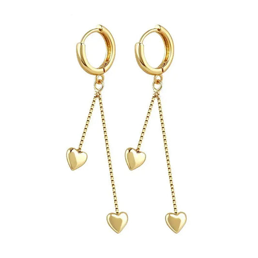 DOUBLE HEART EARRINGS