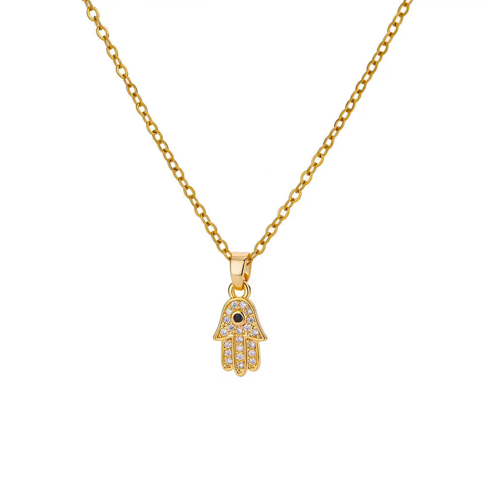 HAND EVIL EYE NECKLACE
