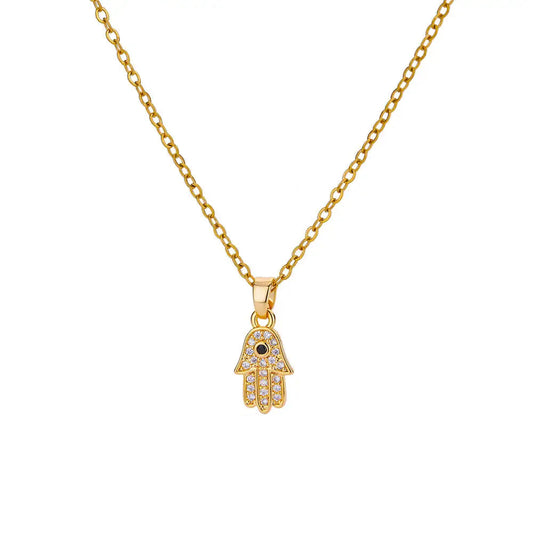 HAND EVIL EYE NECKLACE