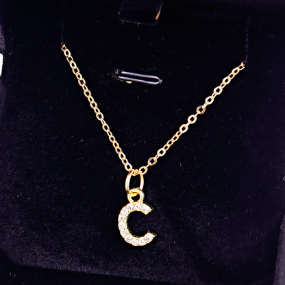 KPOP SHINING ALPHABET NECKLACE