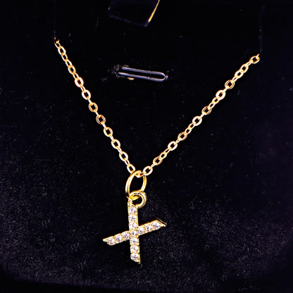 KPOP SHINING ALPHABET NECKLACE