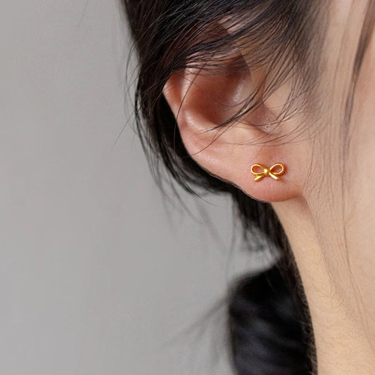 BOWKNOT STUD EARRINGS