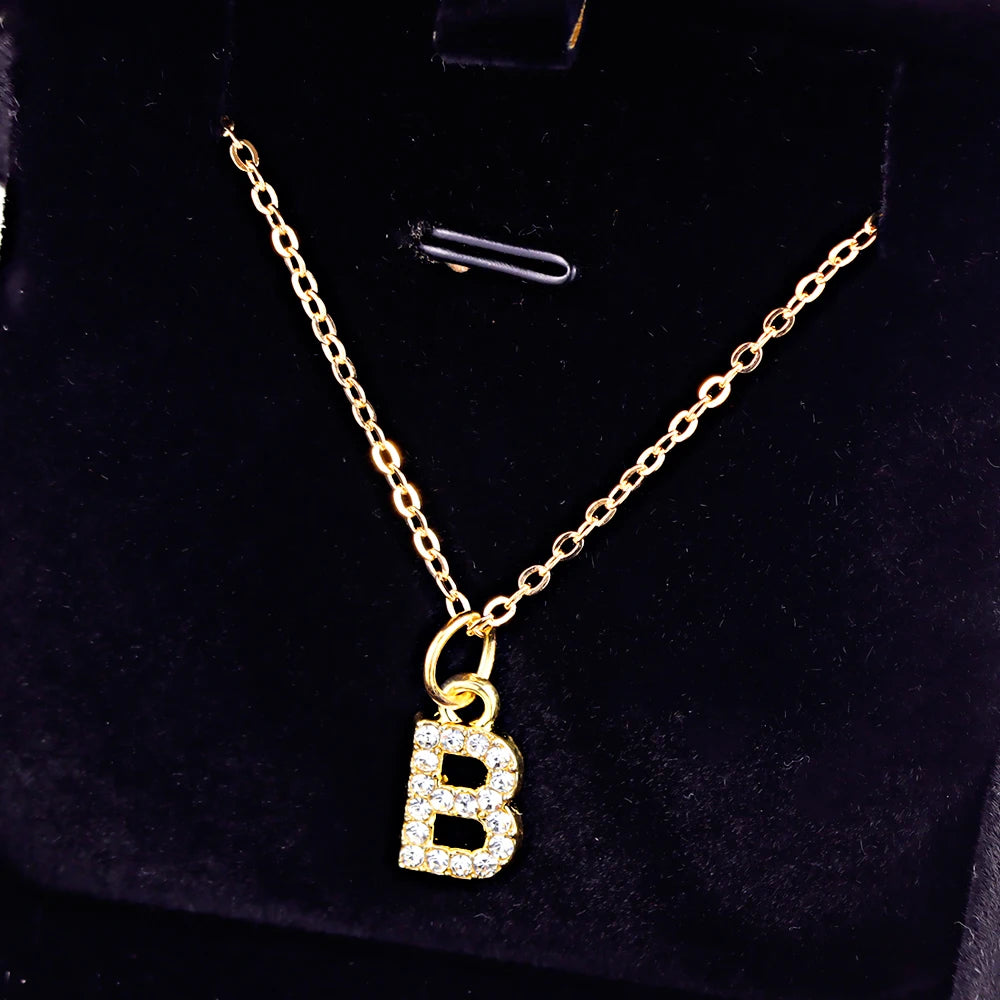 KPOP SHINING ALPHABET NECKLACE