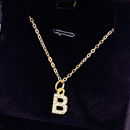 KPOP SHINING ALPHABET NECKLACE