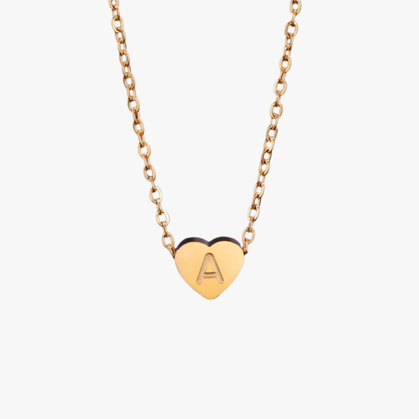 HEART LETTER NECKLACE
