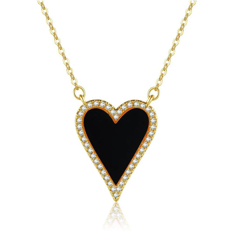 HEART STONE CALVICLE NECKLACE