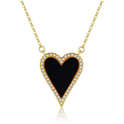 HEART STONE CALVICLE NECKLACE