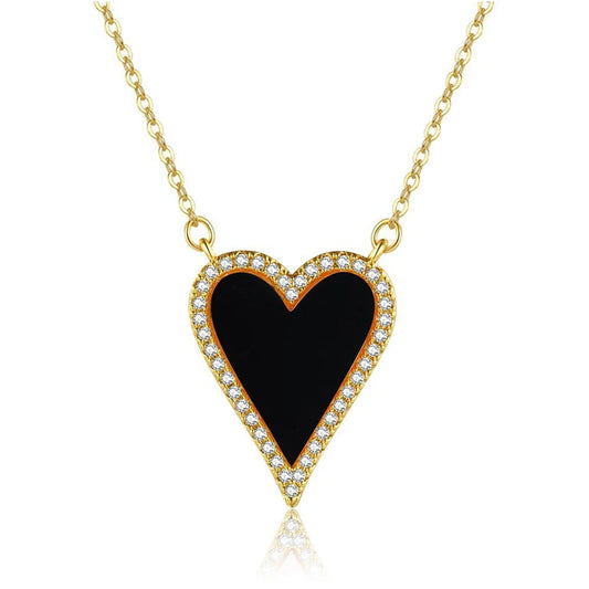 HEART STONE CALVICLE NECKLACE