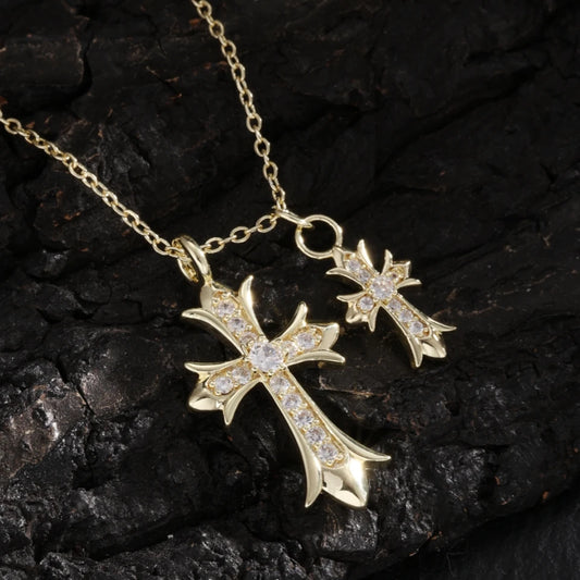 CROSS CUBIC PUNK NECKLACE