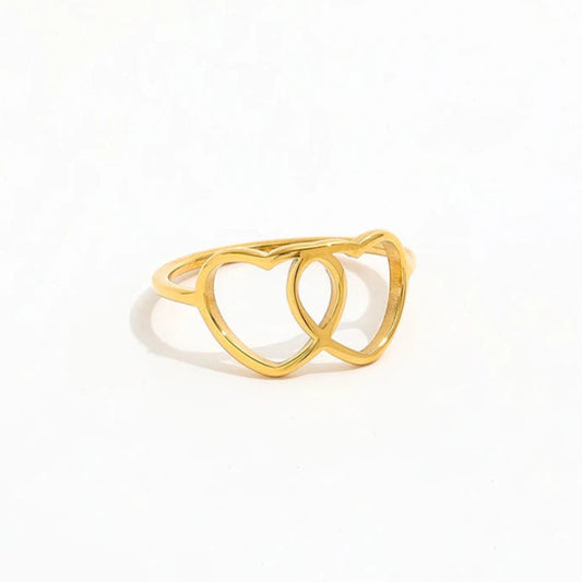 DOUBLE HEART RING