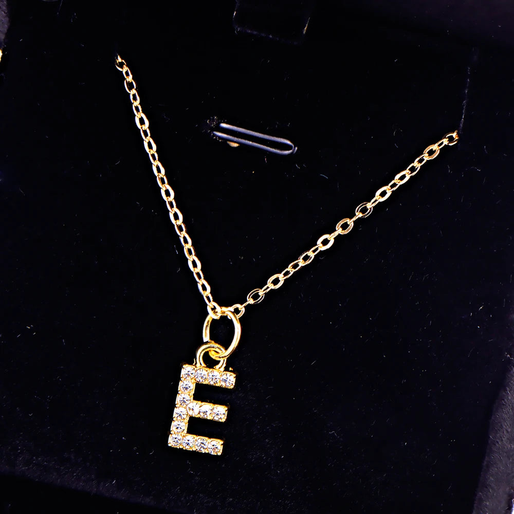 KPOP SHINING ALPHABET NECKLACE