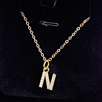 KPOP SHINING ALPHABET NECKLACE