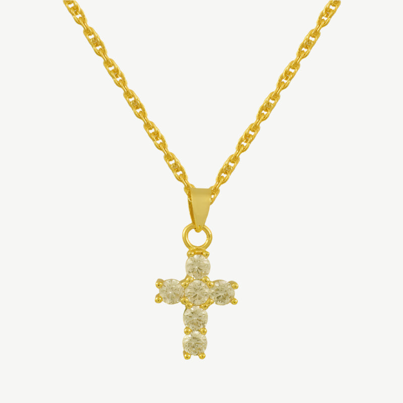 CUTE CROSS PENDANT NECKLACE