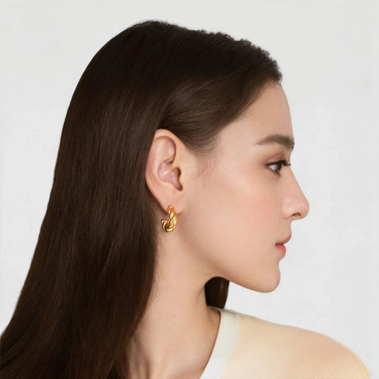 WOVEN TWIST EARRINGS