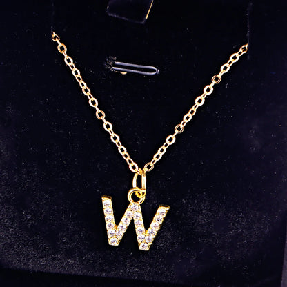 KPOP SHINING ALPHABET NECKLACE