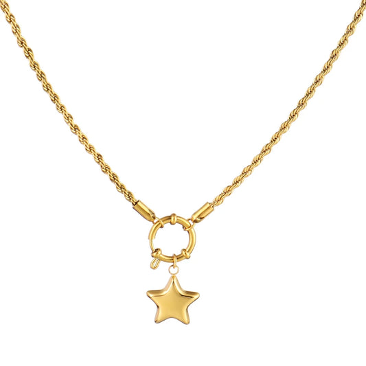 HOLLOW STAR NECKLACE