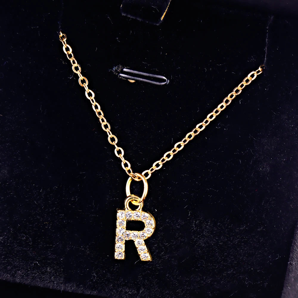 KPOP SHINING ALPHABET NECKLACE
