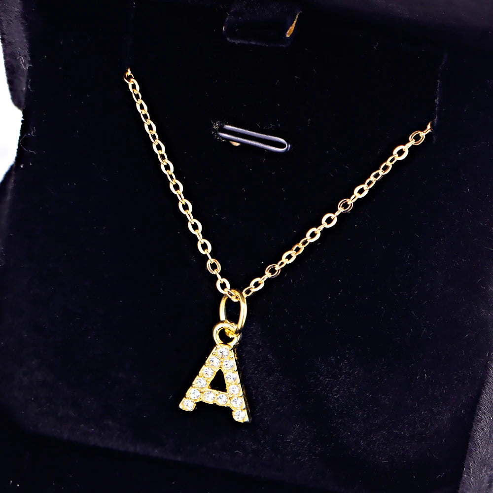KPOP SHINING ALPHABET NECKLACE