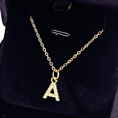 KPOP SHINING ALPHABET NECKLACE