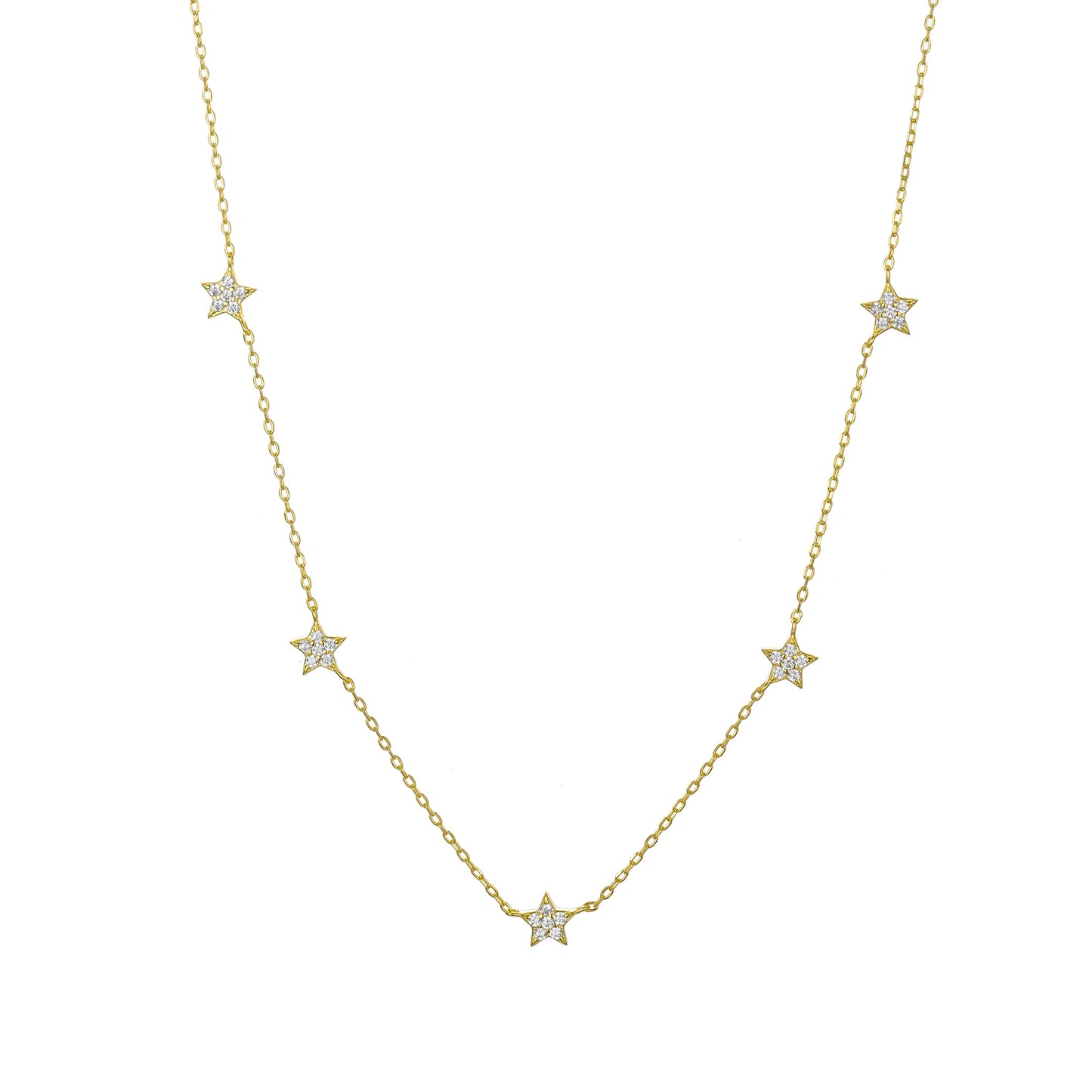 STAR PAVE CHRAM NECKLACE