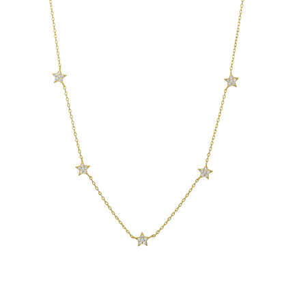 STAR PAVE CHRAM NECKLACE