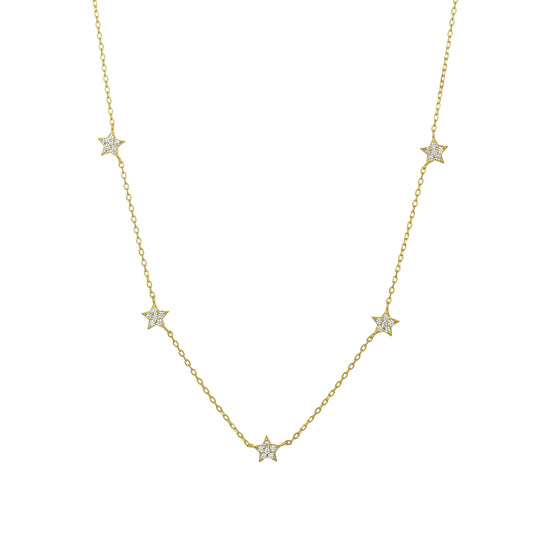 STAR PAVE CHRAM NECKLACE