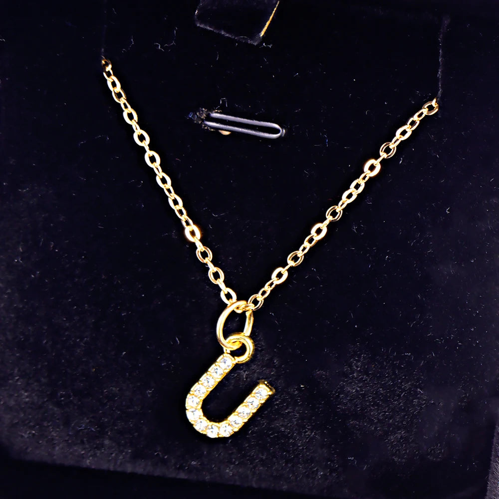 KPOP SHINING ALPHABET NECKLACE