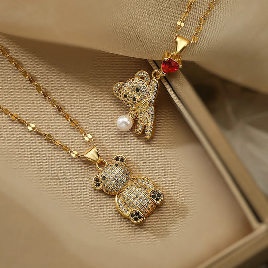 CUTE BEAR NECKLACE