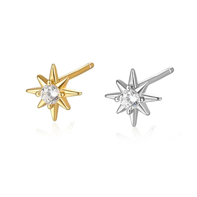 OCTAGONAL STAR EARRINGS