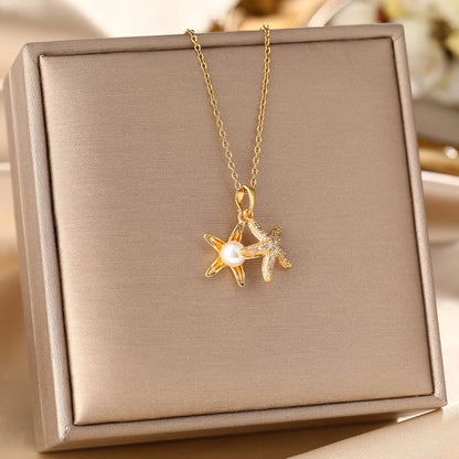 STARFISH PEARL NECKLACE