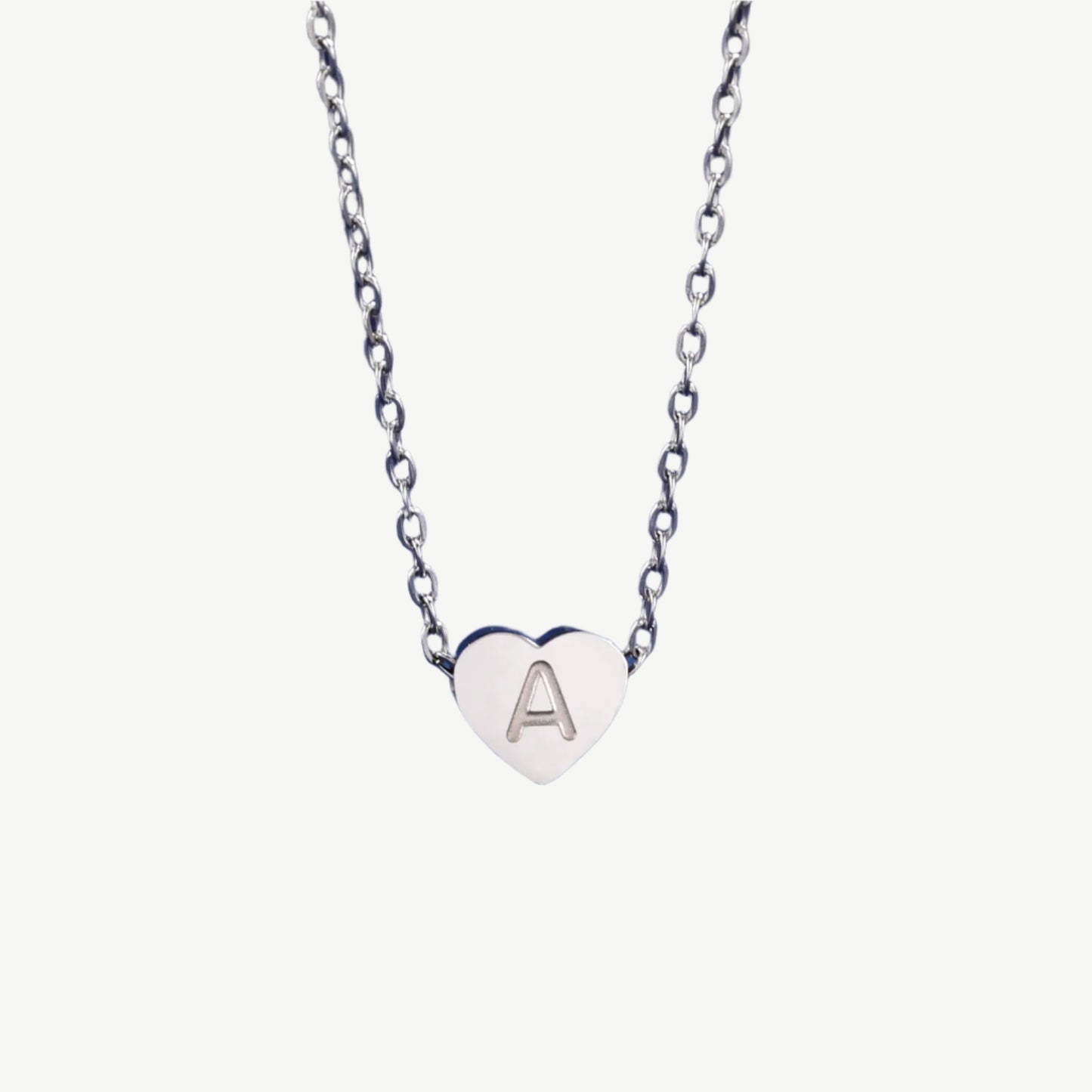 HEART LETTER NECKLACE