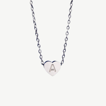 HEART LETTER NECKLACE