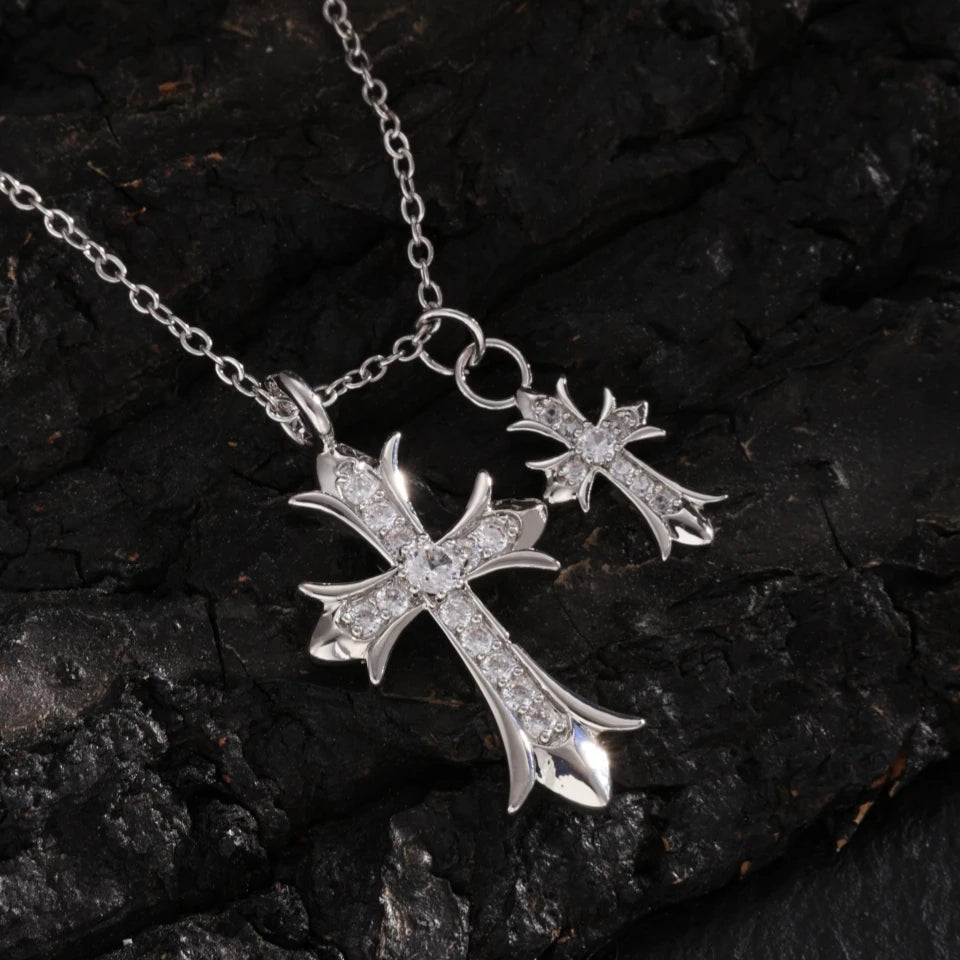 CROSS CUBIC PUNK NECKLACE