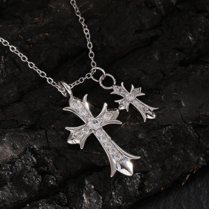 CROSS CUBIC PUNK NECKLACE