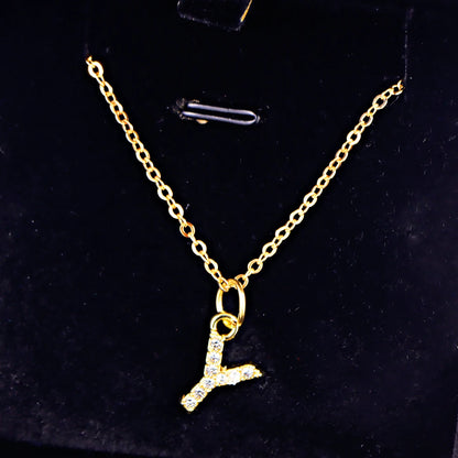 KPOP SHINING ALPHABET NECKLACE
