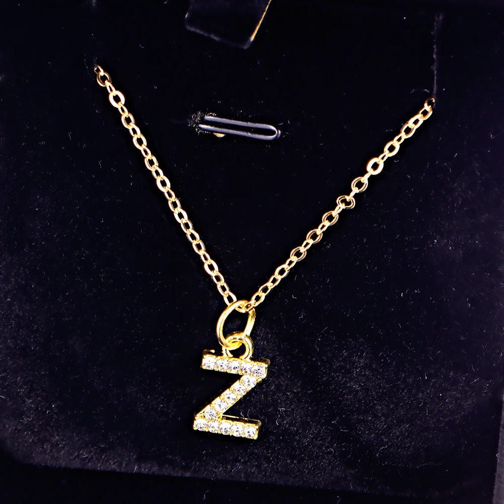 KPOP SHINING ALPHABET NECKLACE
