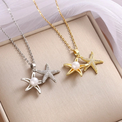 STARFISH PEARL NECKLACE