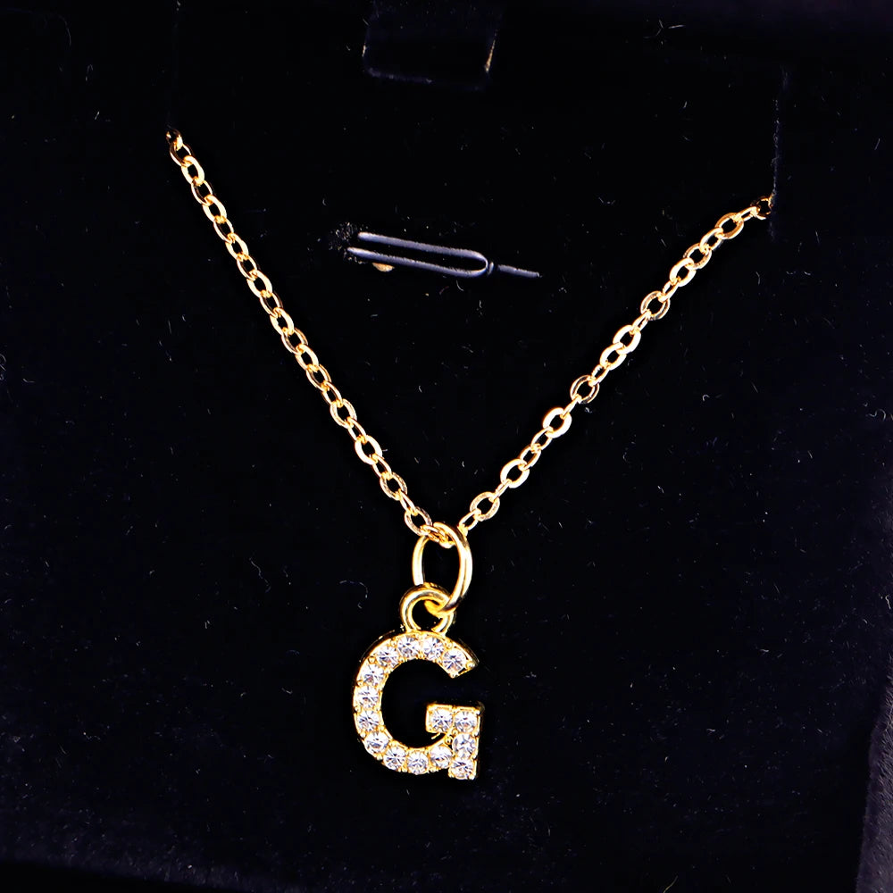 KPOP SHINING ALPHABET NECKLACE