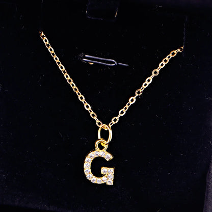 KPOP SHINING ALPHABET NECKLACE