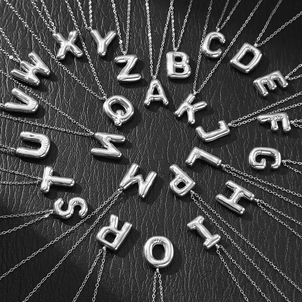 HOLLOW LETTER NECKLACE