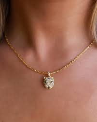 JAGUAR STUD NECKLACE